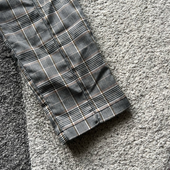 Free People Plaid Academia Skinny Leg Pants - Picture 2 of 5